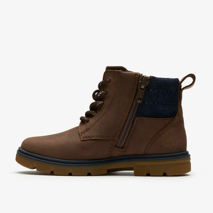 Lorcam Trail Kid Dark Brown - Clarks Kids