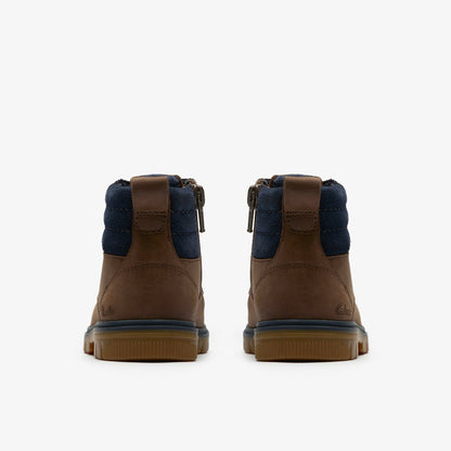 Lorcam Trail Kid Dark Brown - Clarks Kids