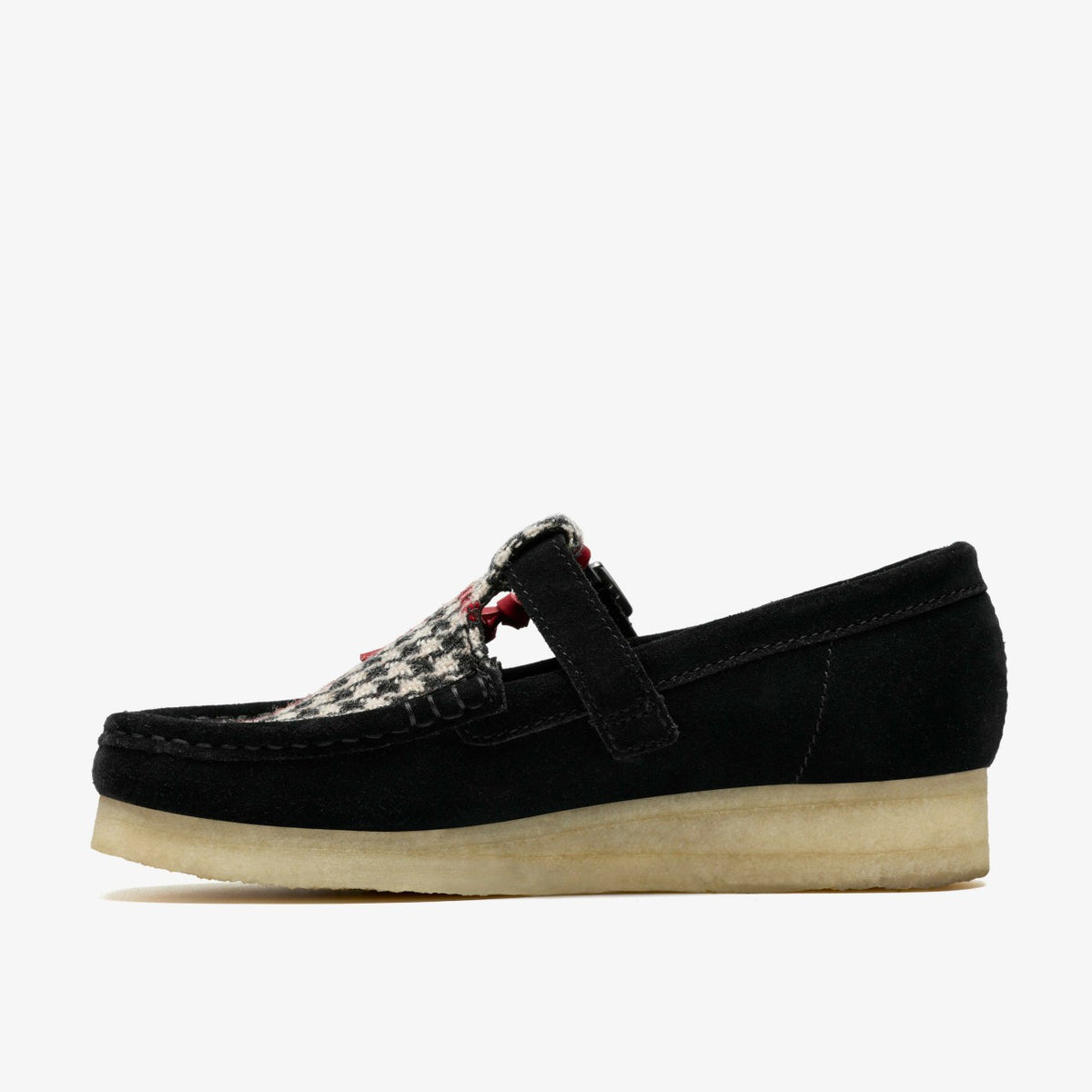 Wallabee T Bar Black Tweed Combination - Clarks Women