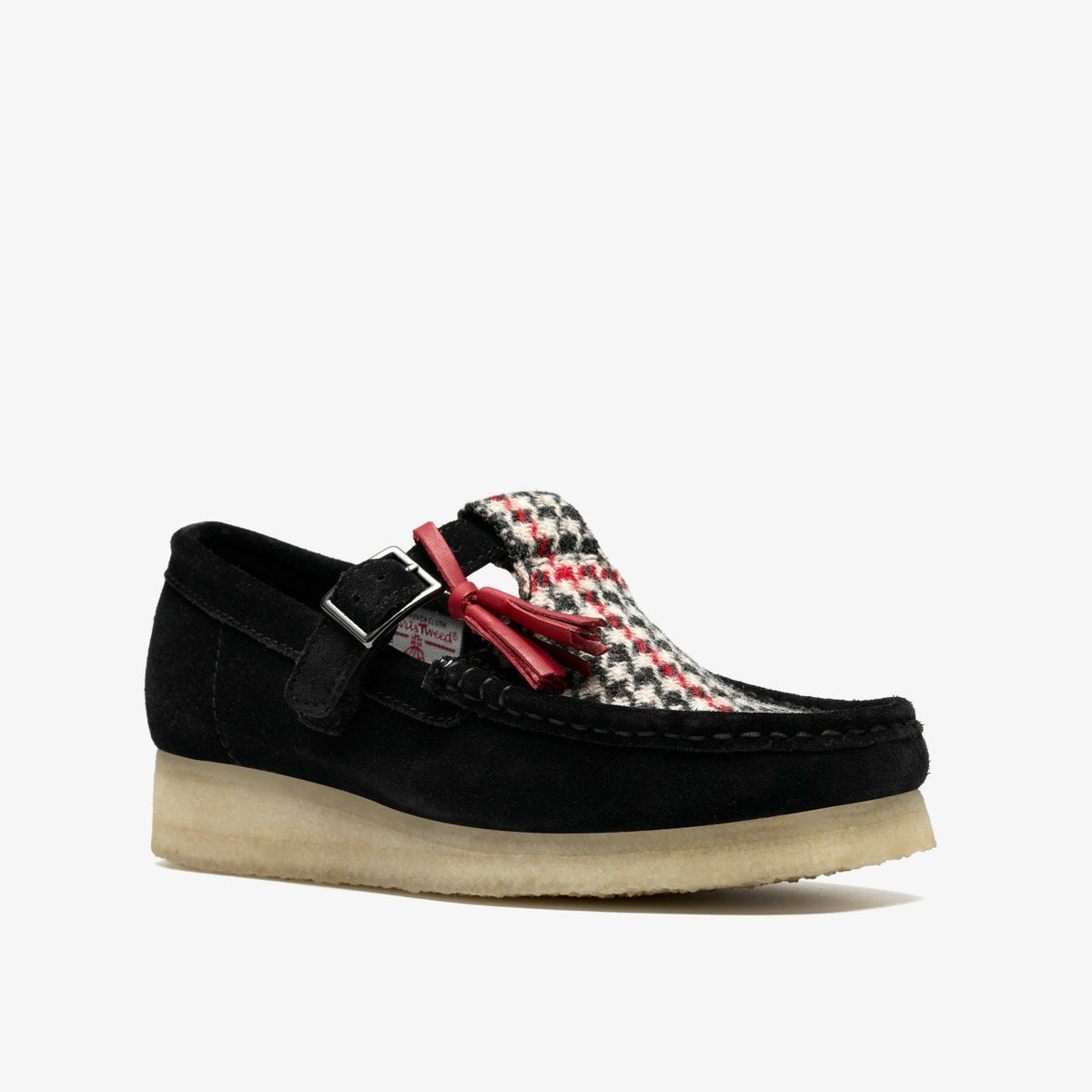 Wallabee T Bar Black Tweed Combination - Clarks Women
