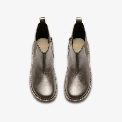 Joyful Sky Kid Pewter - Clarks Kids