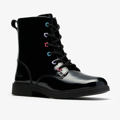 Oaklyn Charm Kid Black Patent - Clarks Kids