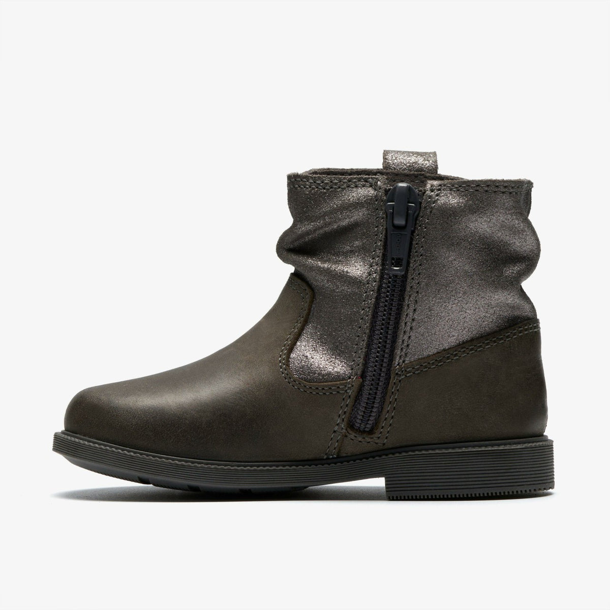 Oaklyn Top Toddler Pewter Suede - Clarks Kids