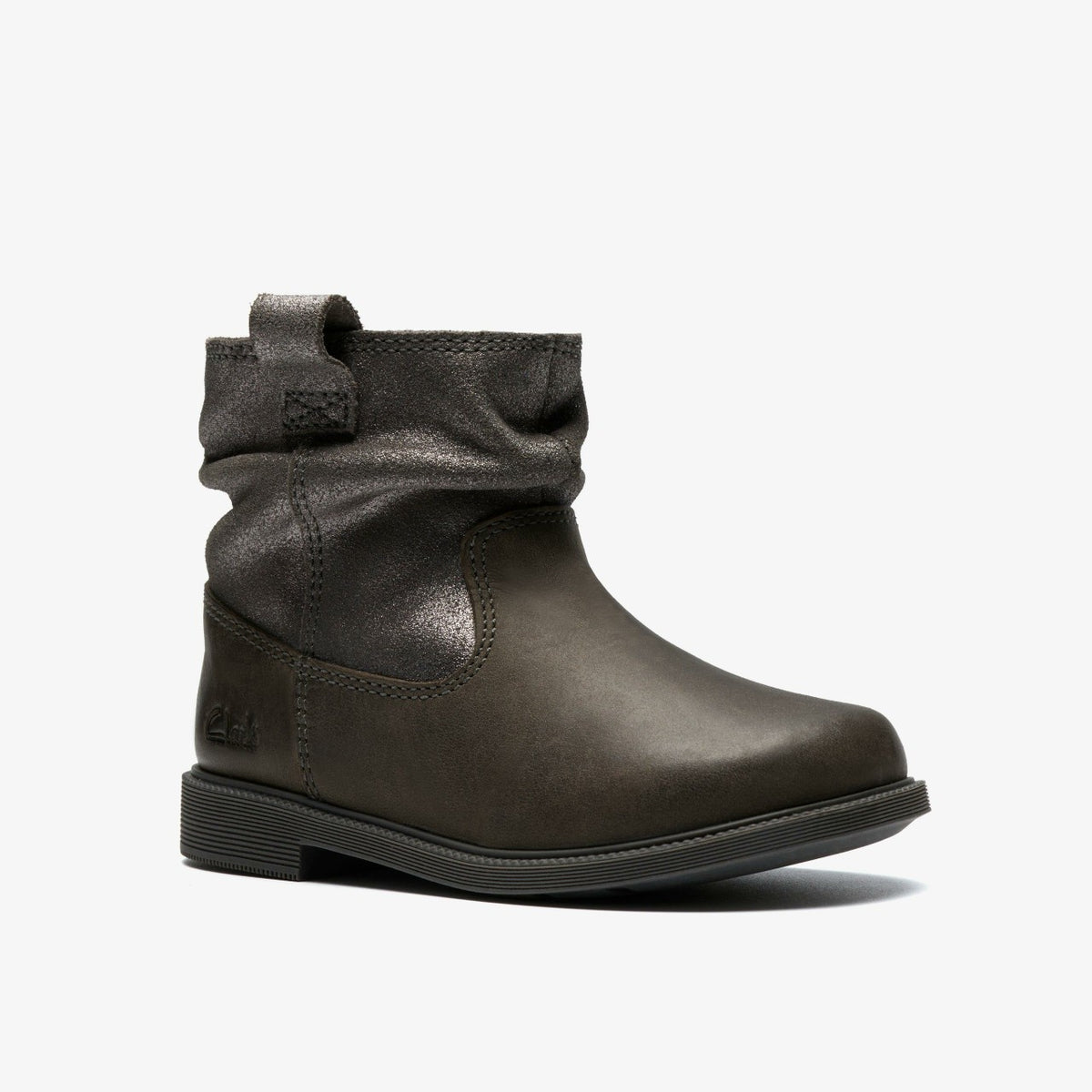 Oaklyn Top Toddler Pewter Suede - Clarks Kids