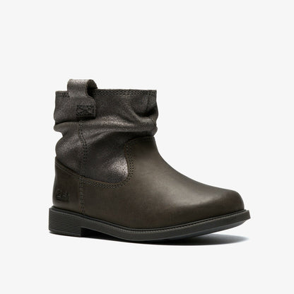 Oaklyn Top Toddler Pewter Suede - Clarks Kids