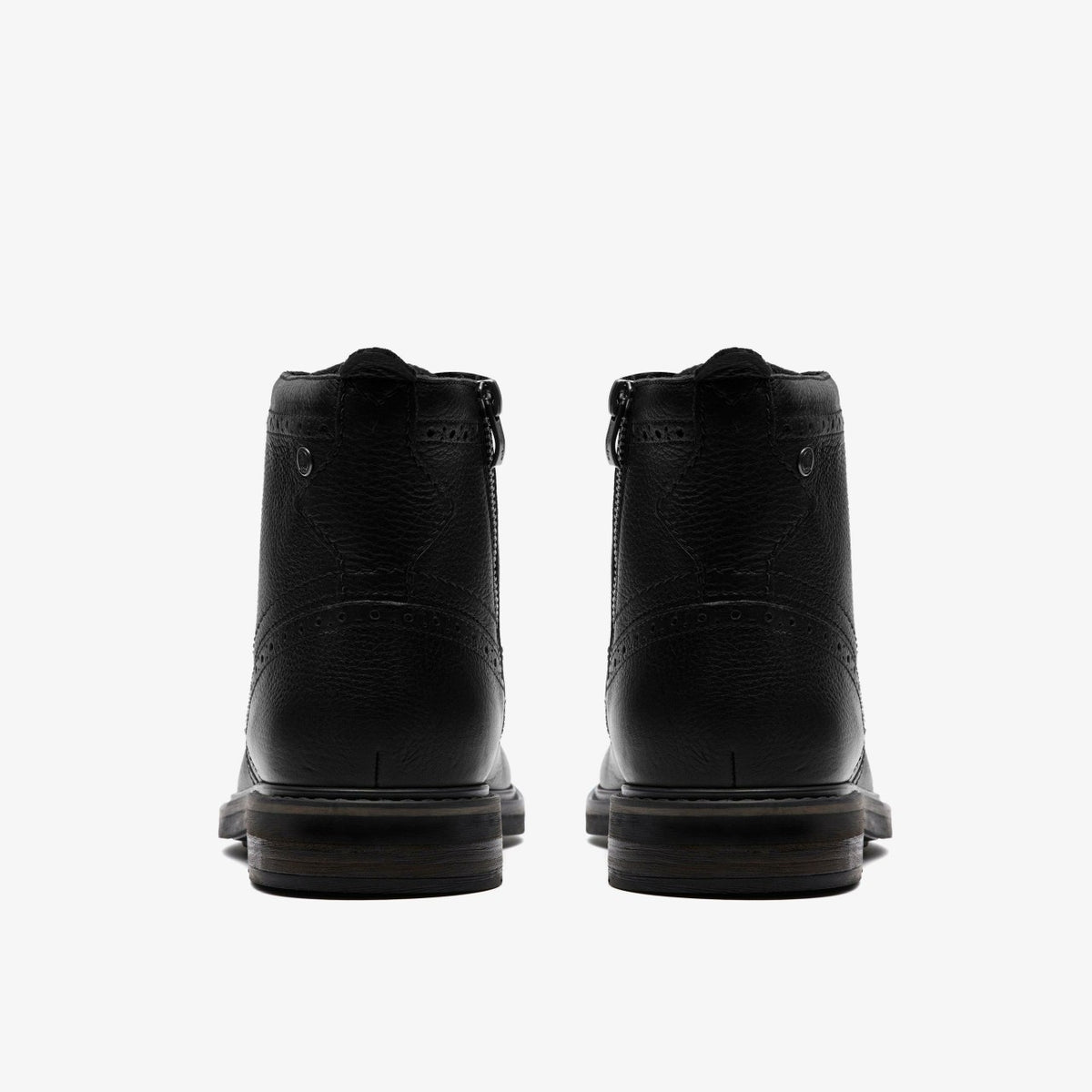 Newford Lace Boot Black Leather - Clarks Men