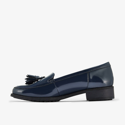 Havisham Edge Loafer Navy Patent - Clarks Women