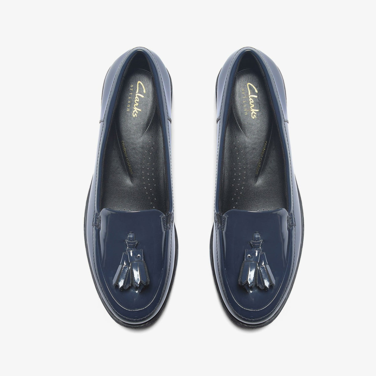 Havisham Edge Loafer Navy Patent - Clarks Women