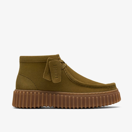 Torhill Moss Olive Suede - Clarks Women