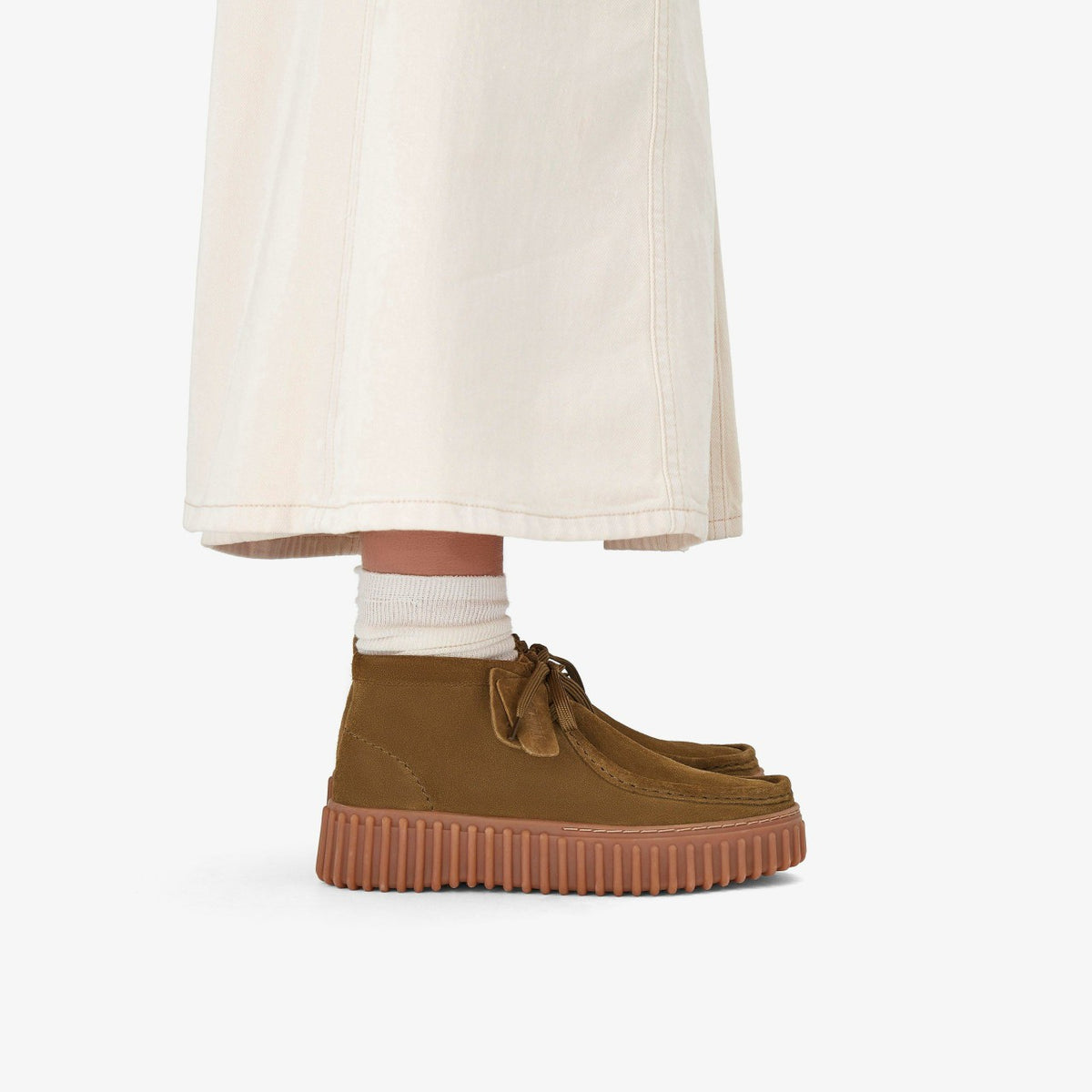 Torhill Moss Olive Suede - Clarks Women
