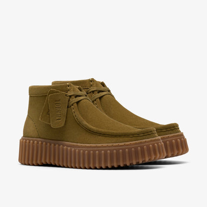 Torhill Moss Olive Suede - Clarks Women