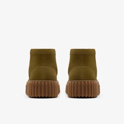 Torhill Moss Olive Suede - Clarks Women