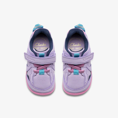Roamer Hero Toddler Lilac Combination - Clarks Kids