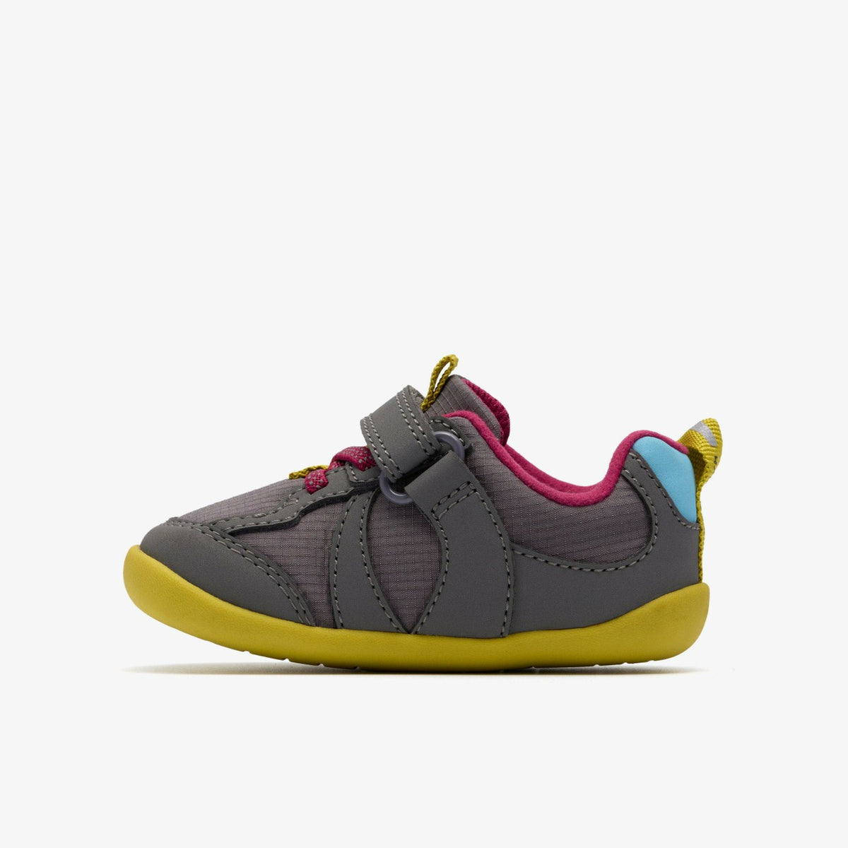 Roamer Hero Toddler Dark Grey Combination - Clarks Kids