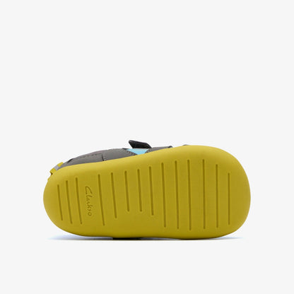 Roamer Hero Toddler Dark Grey Combination - Clarks Kids
