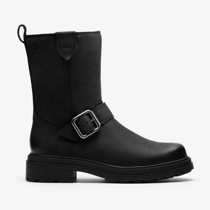 Orinoco 3 Bay Black Leather - Clarks Women