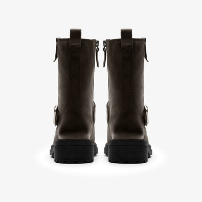 Orinoco 3 Bay Dark Grey Leather - Clarks Women