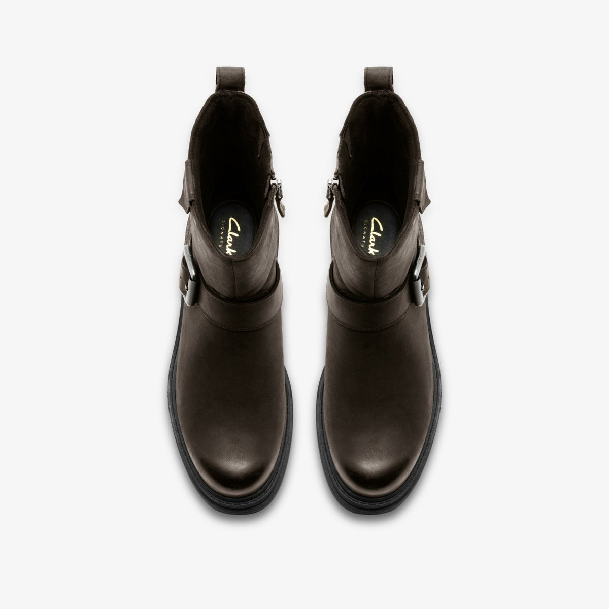 Orinoco 3 Bay Dark Grey Leather - Clarks Women