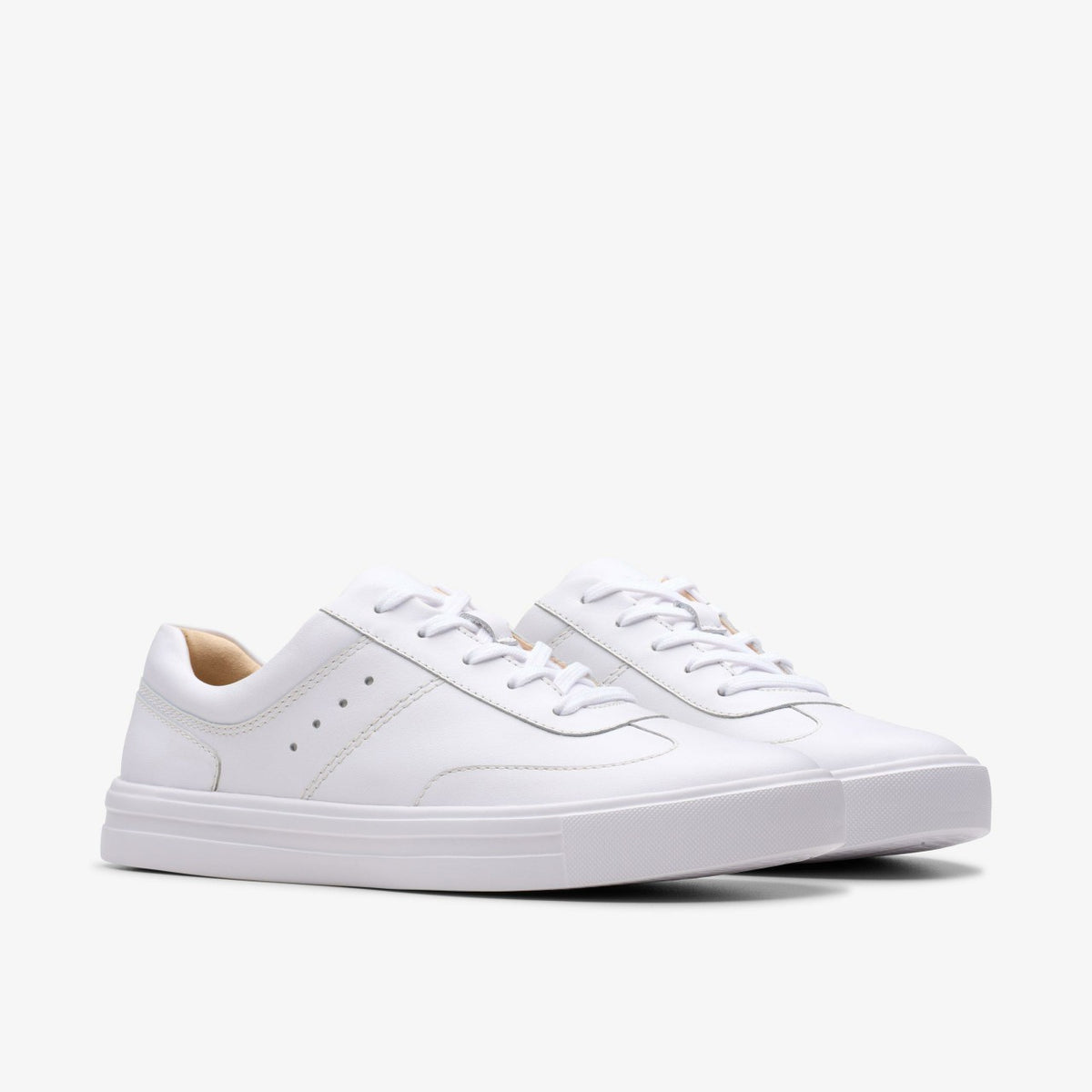 Makea Court White Leather - Clarks Women