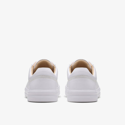 Makea Court White Leather - Clarks Women