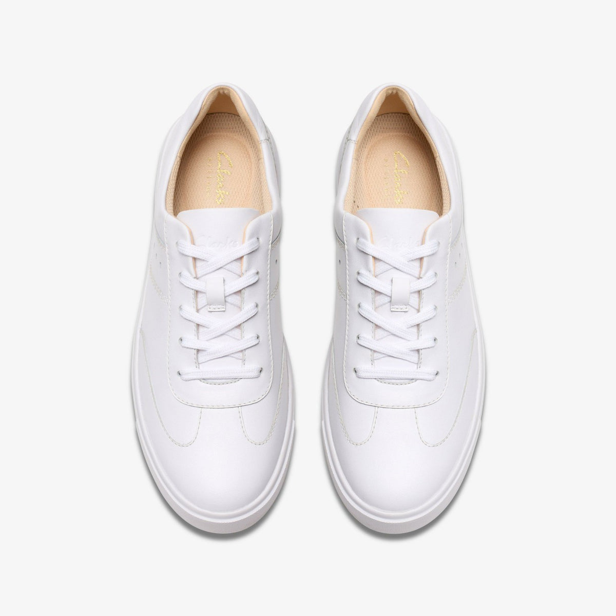 Makea Court White Leather - Clarks Women