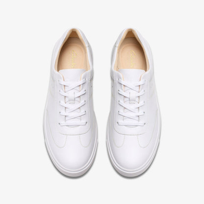 Makea Court White Leather - Clarks Women