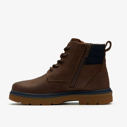 Lorcam Trail Older Dark Brown - Clarks Kids