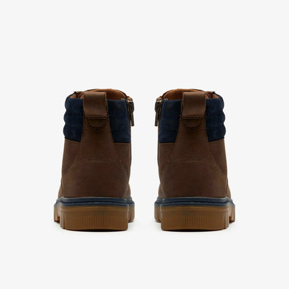 Lorcam Trail Older Dark Brown - Clarks Kids