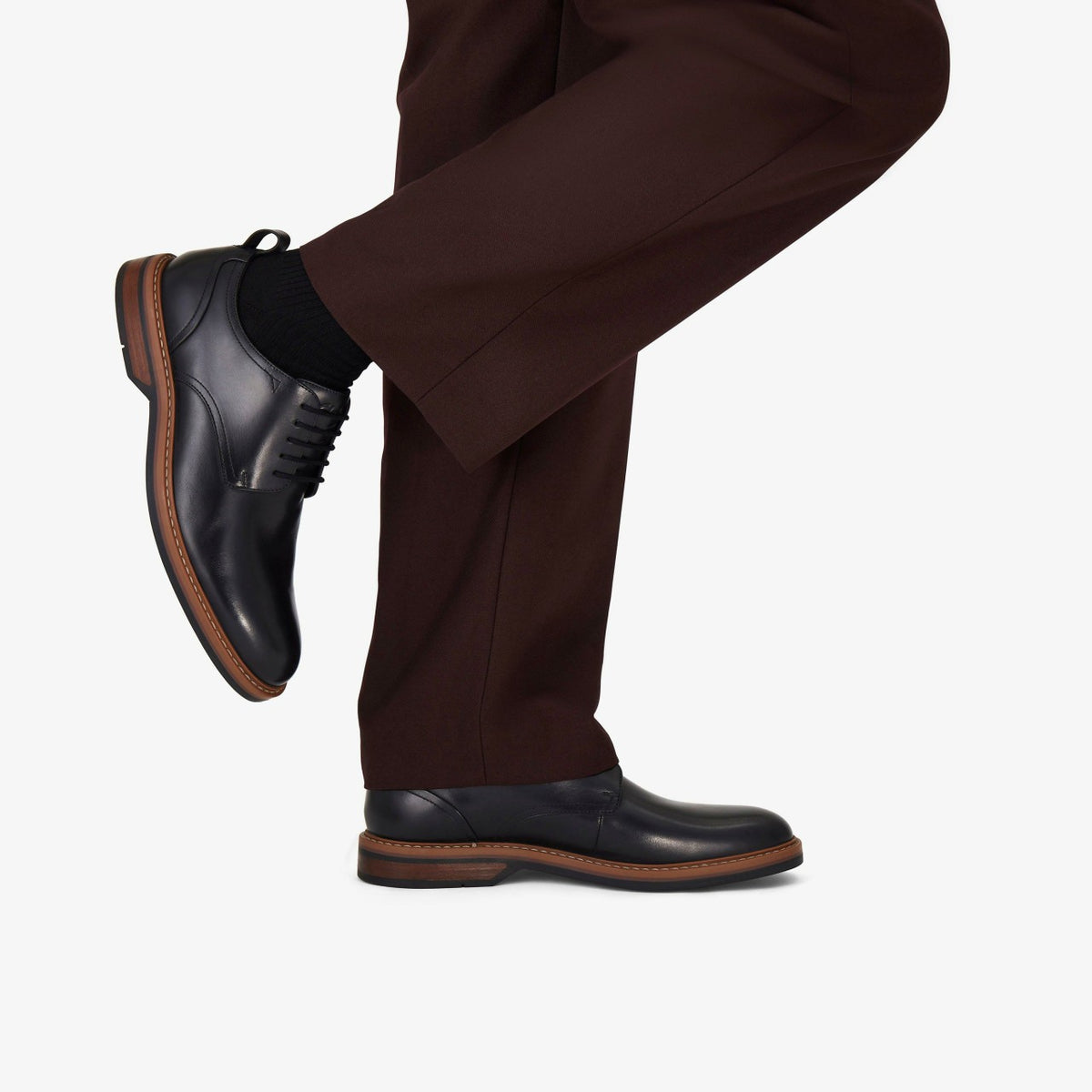 Aldwin Lace Black Leather - Clarks Men