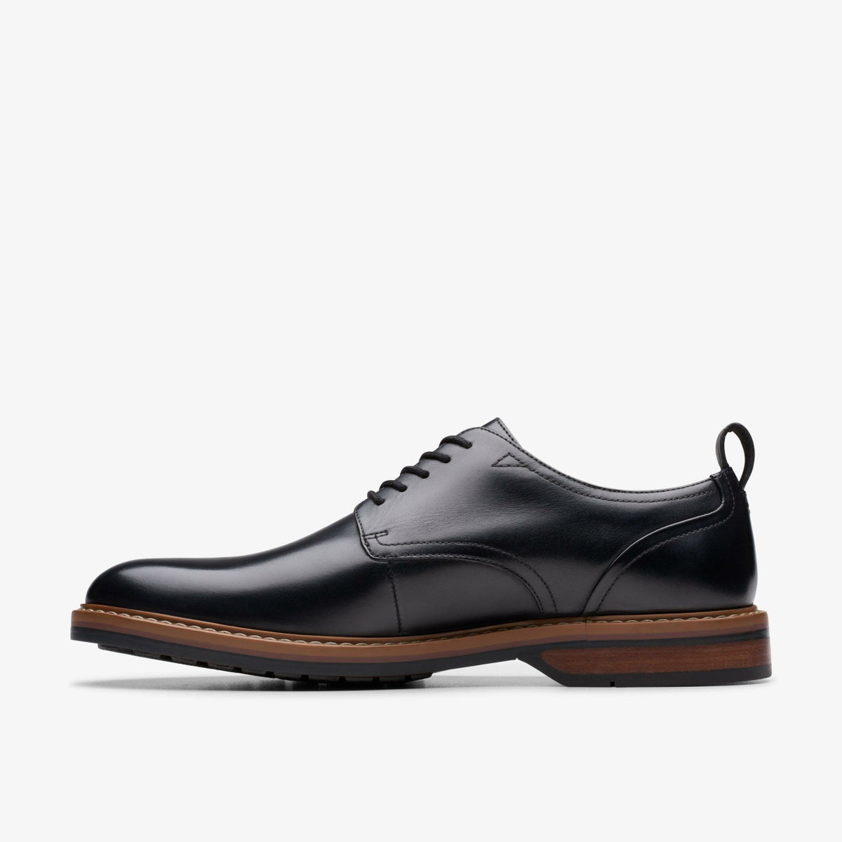 Aldwin Lace Black Leather - Clarks Men