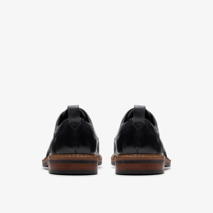 Aldwin Lace Black Leather - Clarks Men