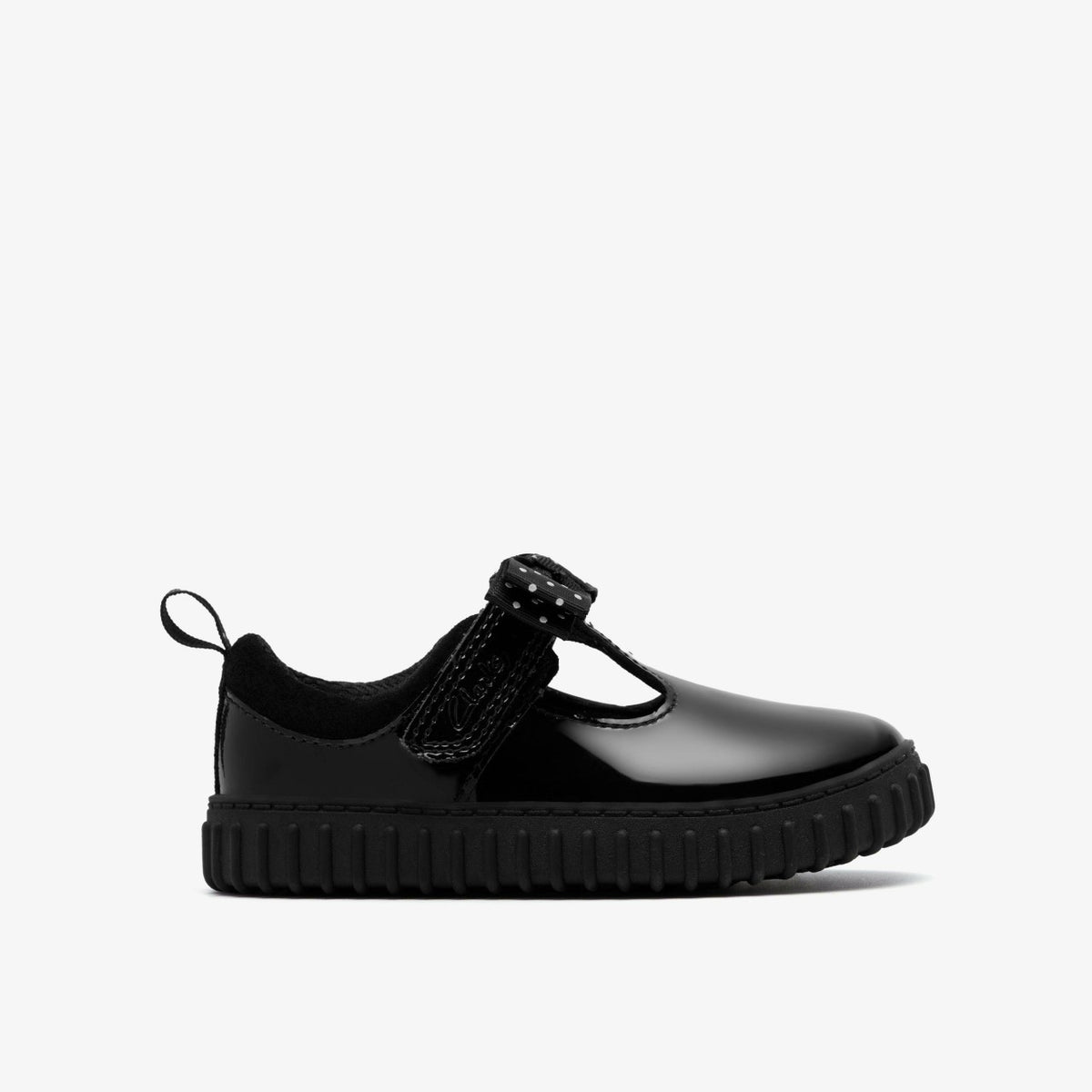 Cove Bow Toddler Black Patent - Clarks Kids
