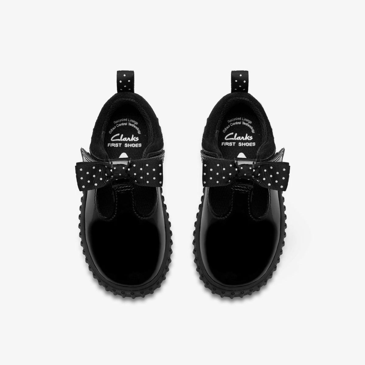 Cove Bow Toddler Black Patent - Clarks Kids
