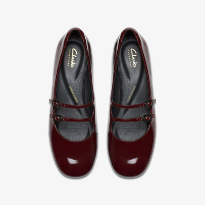 Daiss 30 Shine Burgundy Patent - Clarks Women