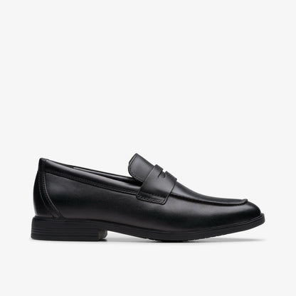 Jonwin Craft Youth Black Leather - Clarks Kids