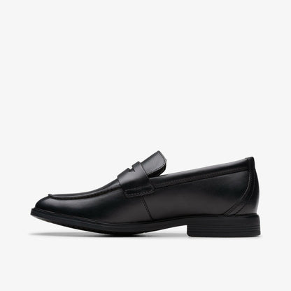 Jonwin Craft Youth Black Leather - Clarks Kids