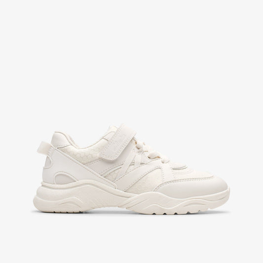 Feather Pace Kid White - Clarks Kids