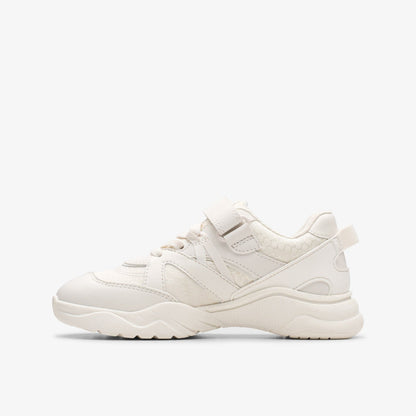 Feather Pace Kid White - Clarks Kids