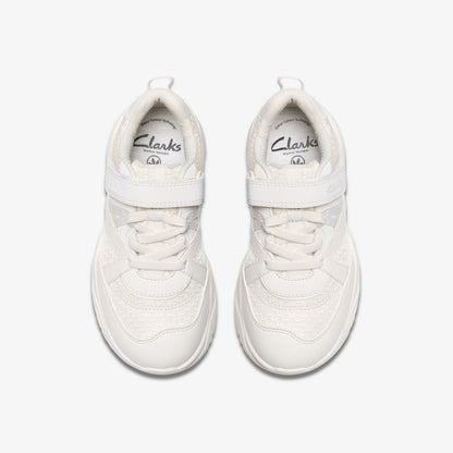 Feather Pace Kid White - Clarks Kids