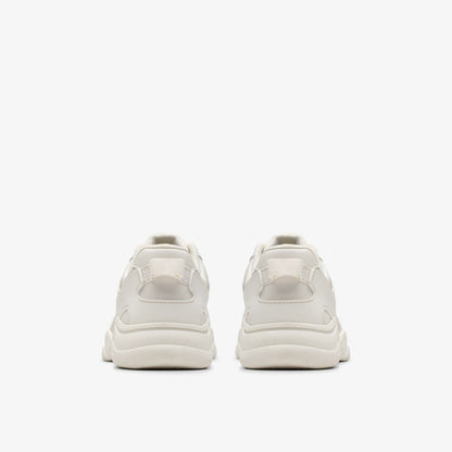 Feather Pace Older White - Clarks Kids