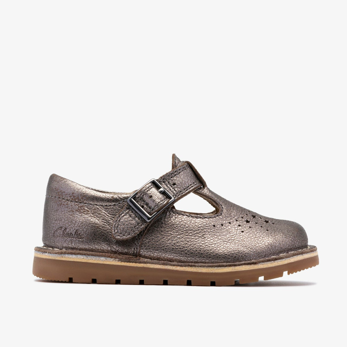 Joyful Skip Toddler Pewter - Clarks Kids
