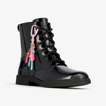 Oaklyn Charm Older Black Patent - Clarks Kids