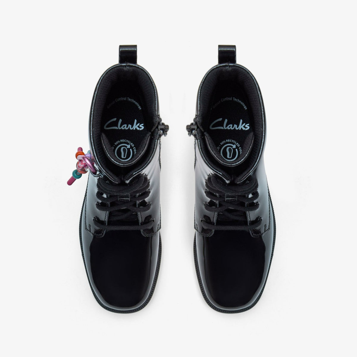 Oaklyn Charm Older Black Patent - Clarks Kids