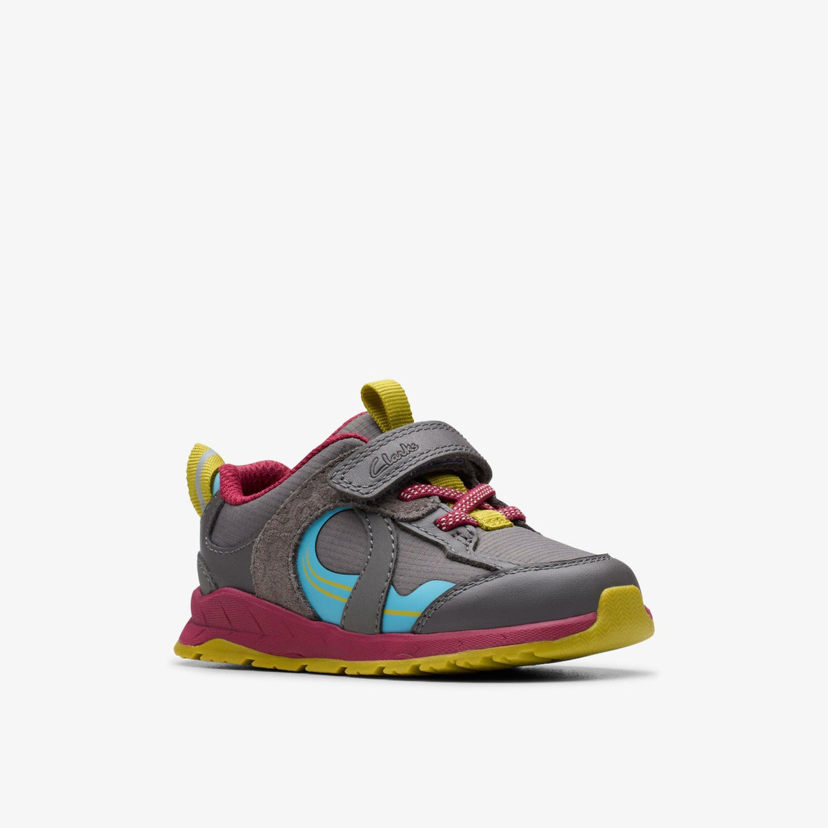 Selva Hero Toddler Dark Grey Combination - Clarks Kids