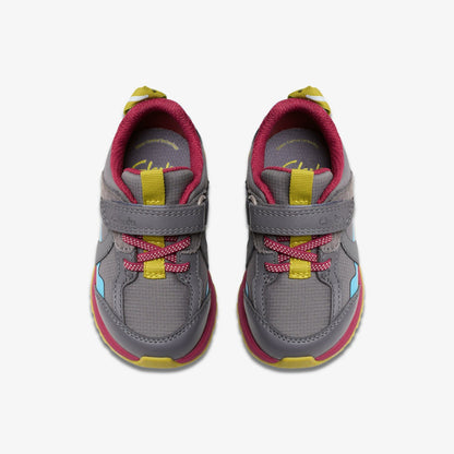 Selva Hero Toddler Dark Grey Combination - Clarks Kids