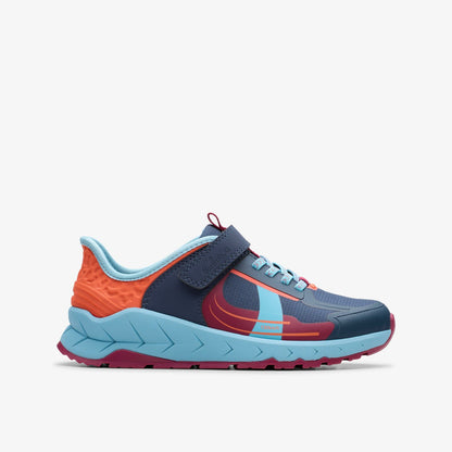 Selva Lane Kid Navy Combination - Clarks Kids