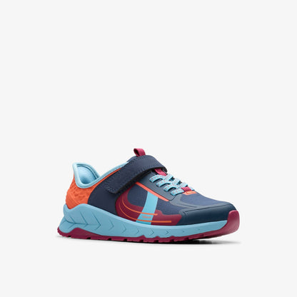 Selva Lane Kid Navy Combination - Clarks Kids