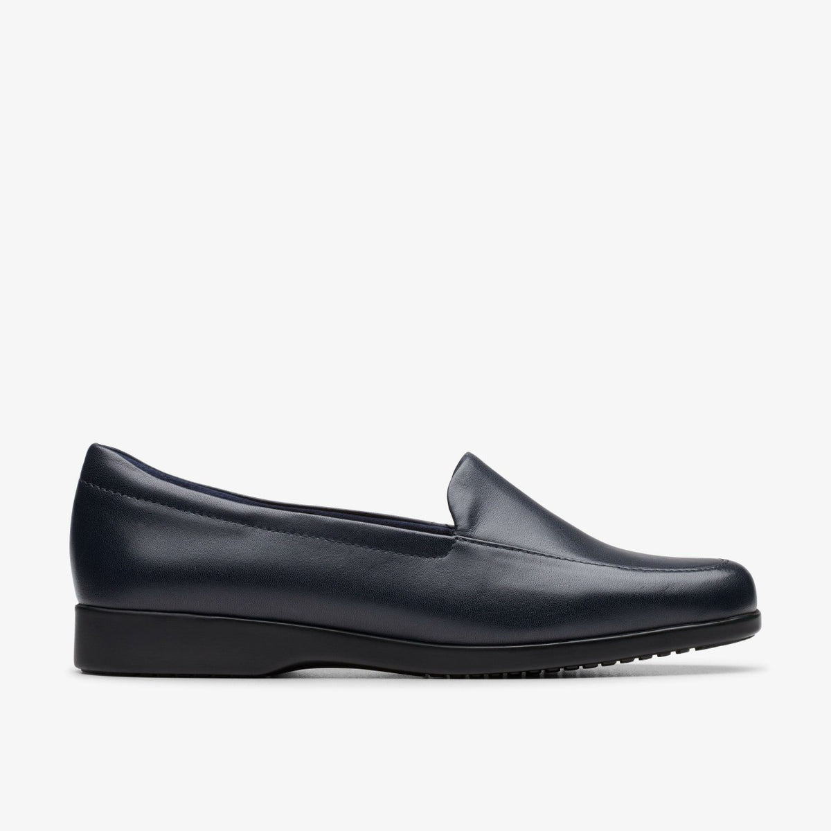 Georgia Loafer Navy Leather - Clarks Women