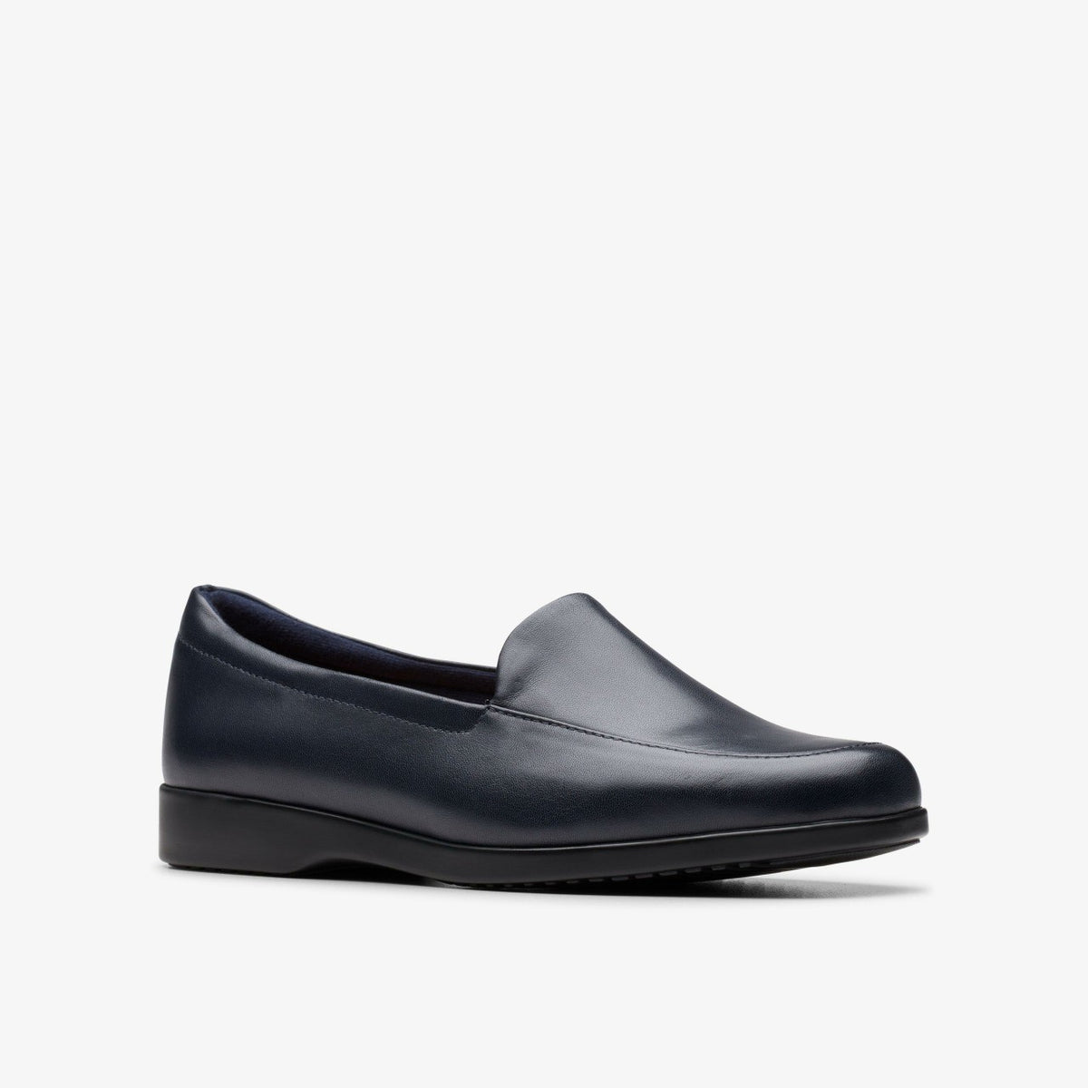 Georgia Loafer Navy Leather - Clarks Women