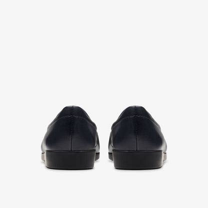 Georgia Loafer Navy Leather - Clarks Women